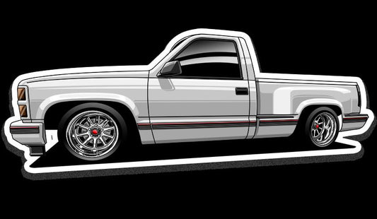 WHITE OBS DECAL